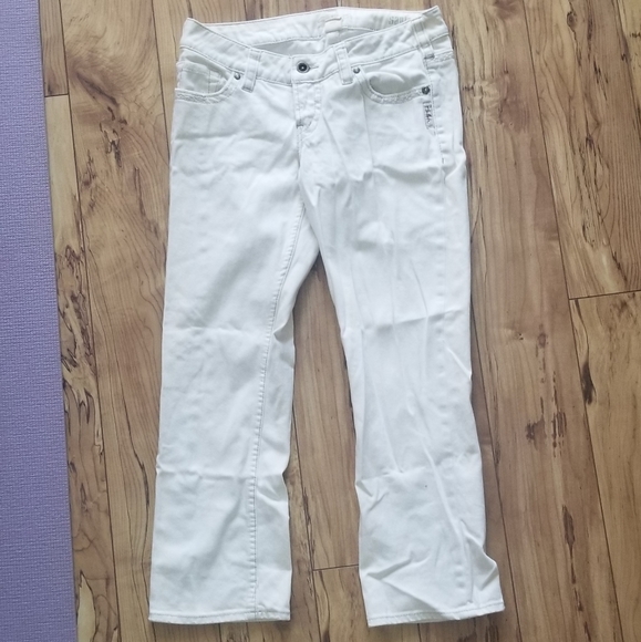 Silver Jean Capris - Picture 1 of 2